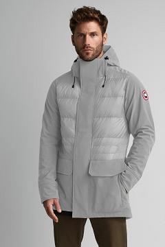 Chamarras Canada Goose Hombre Mexico - Breton Chaqueta De Plumas Grises Oscuro QE5634107